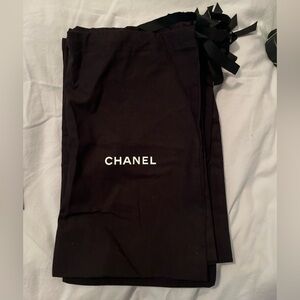 6 Authentic Chanel Black Dust Bags